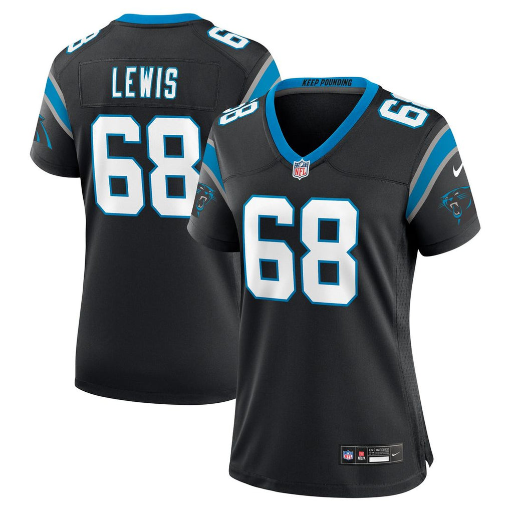 Damien Lewis Carolina Panthers Nike Women's  Game Official Jersey -  Black