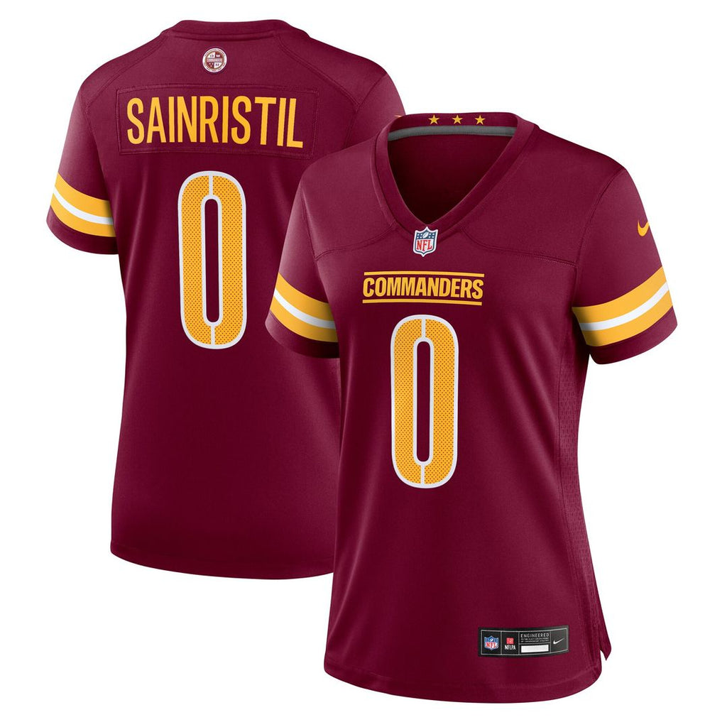 Mike Sainristil Washington Commanders Nike Women's Team Game Jersey - Burgundy