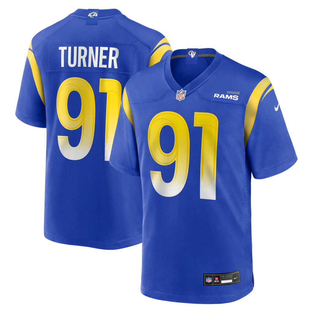 Kobie Turner Los Angeles Rams Nike Home Game Official Jersey - Royal