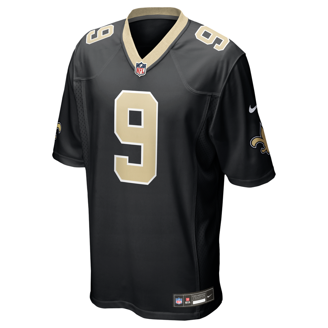 Drew Brees New Orleans Saints Nike Team Game Official Jersey -  Black