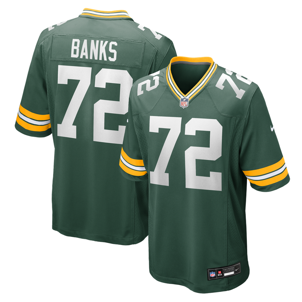 Brant Banks Green Bay Packers Nike Team Game Jersey - Green
