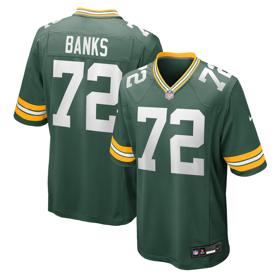 Brant Banks Green Bay Packers Nike Team Game Jersey - Green