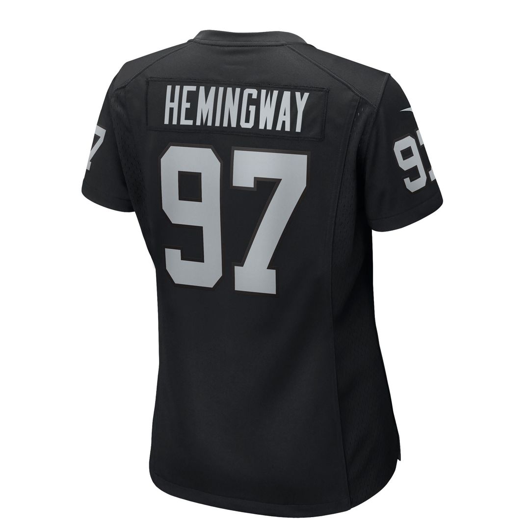 Tonka Hemingway Las Vegas Raiders Nike Women's Team Game Official Jersey -  Black