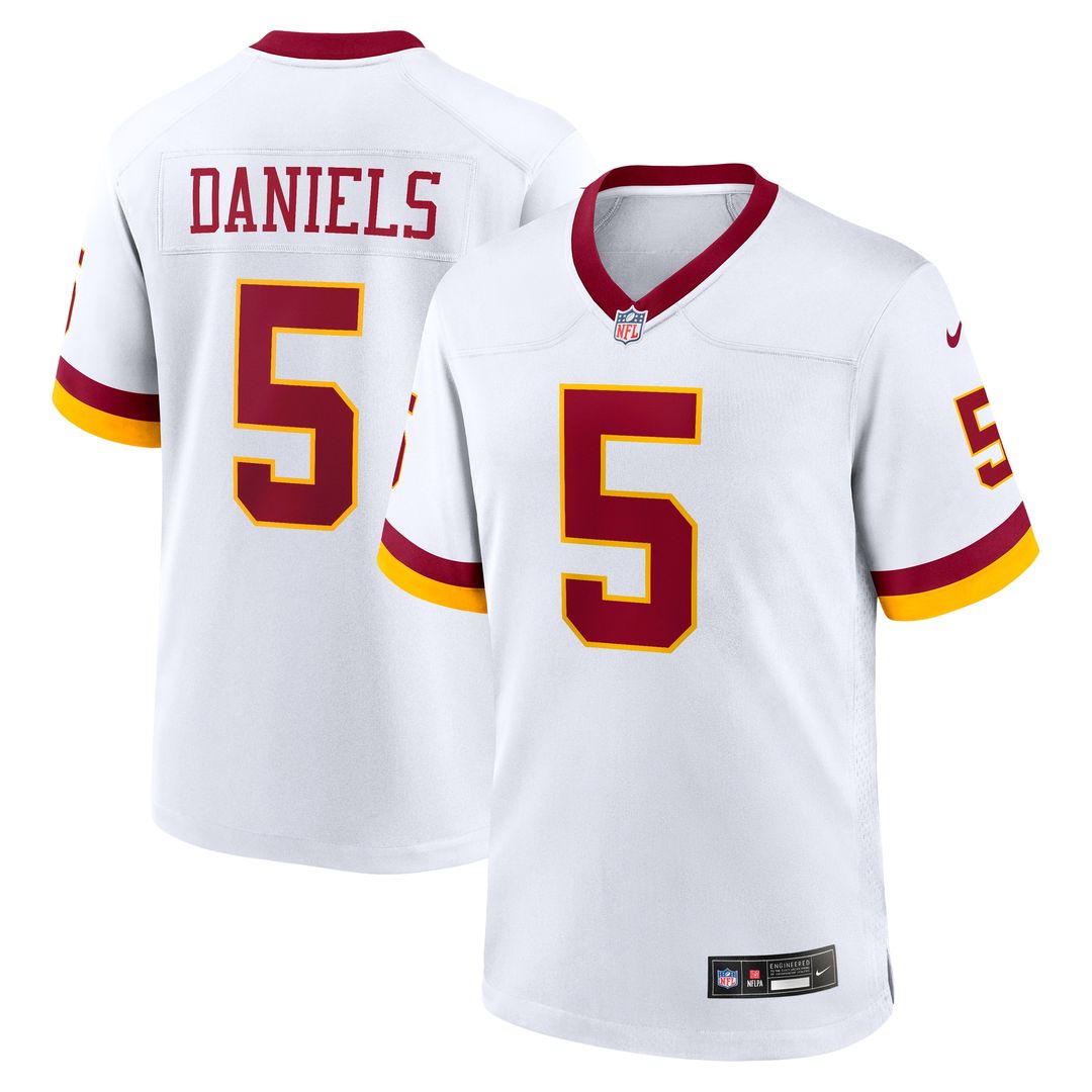 Hail Raiser Jayden Daniels Washington Commanders Nike Alternate Game Official Jersey - Black