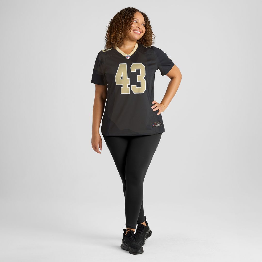 Michael Davis New Orleans Saints Nike Women's Team Game Official Jersey -  Black