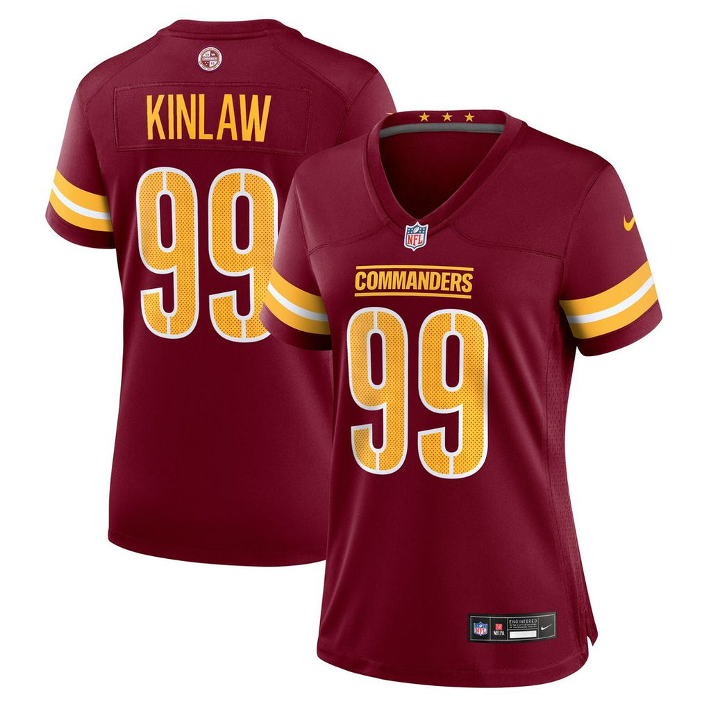 Javon Kinlaw Washington Commanders Nike Women's Team Game Official Jersey -  Burgundy