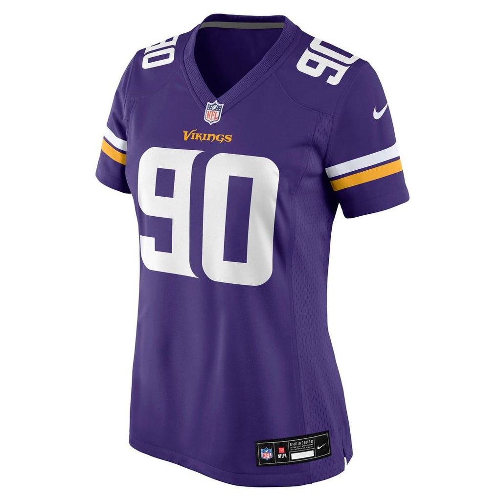 Tyrion Ingram-Dawkins Minnesota Vikings Nike Women's Team Game Official Jersey -  Purple