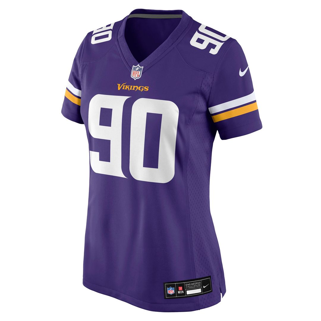 Tyrion Ingram-Dawkins Minnesota Vikings Nike Women's Team Game Official Jersey -  Purple