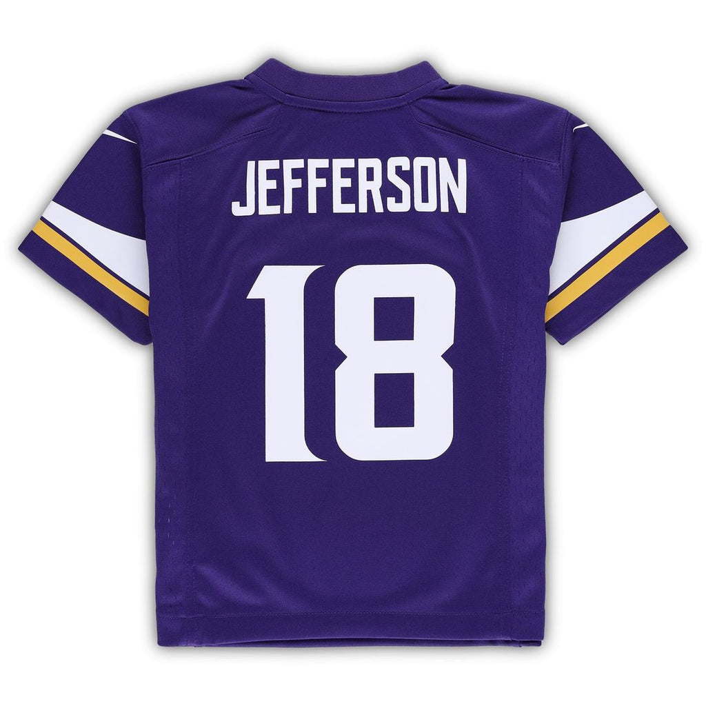 Justin Jefferson Minnesota Vikings Nike Preschool Game Official Jersey - Purple