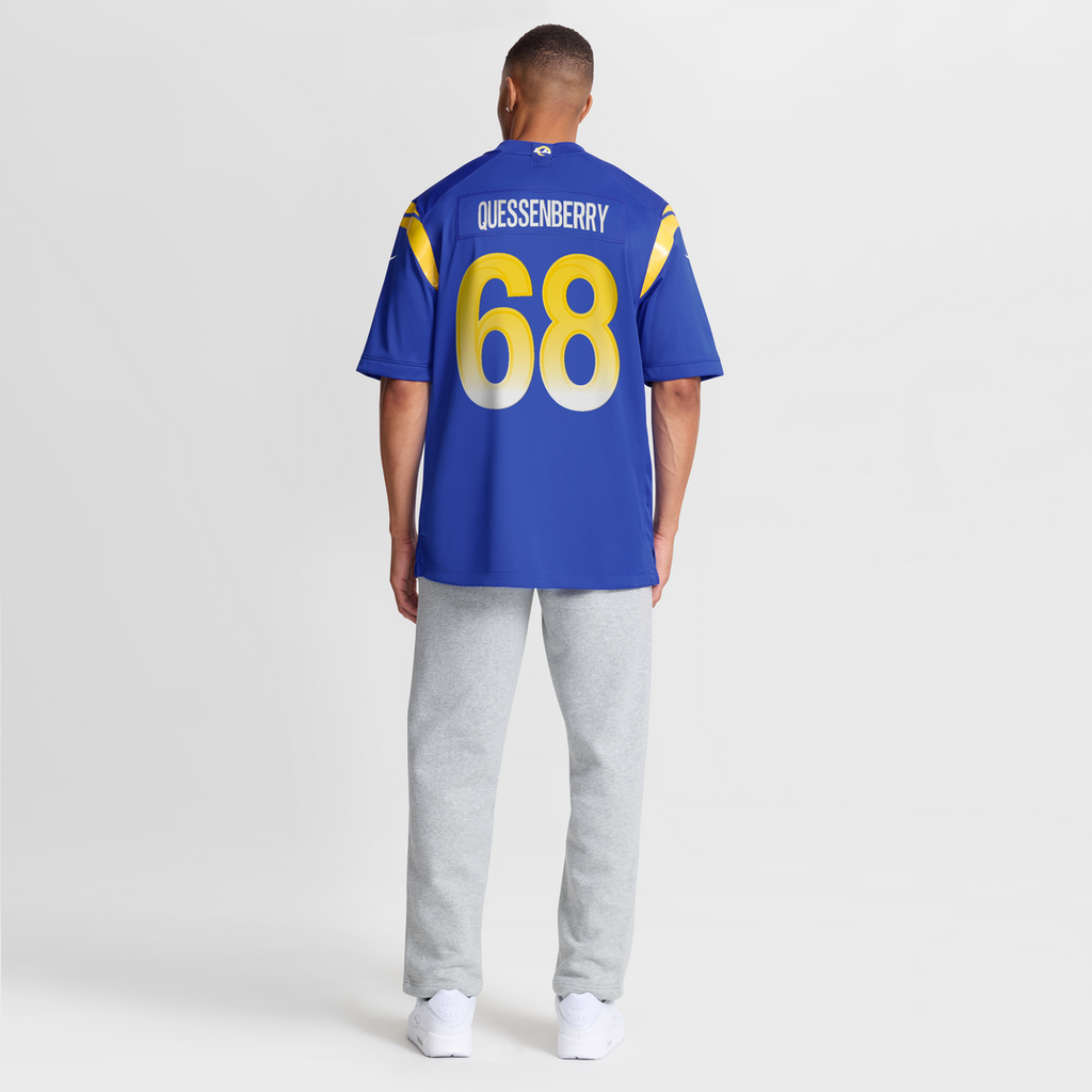 David Quessenberry Los Angeles Rams Nike Team Game Official Jersey -  Royal