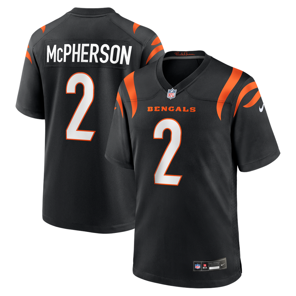 Evan McPherson Cincinnati Bengals Nike Game Official Jersey - Black