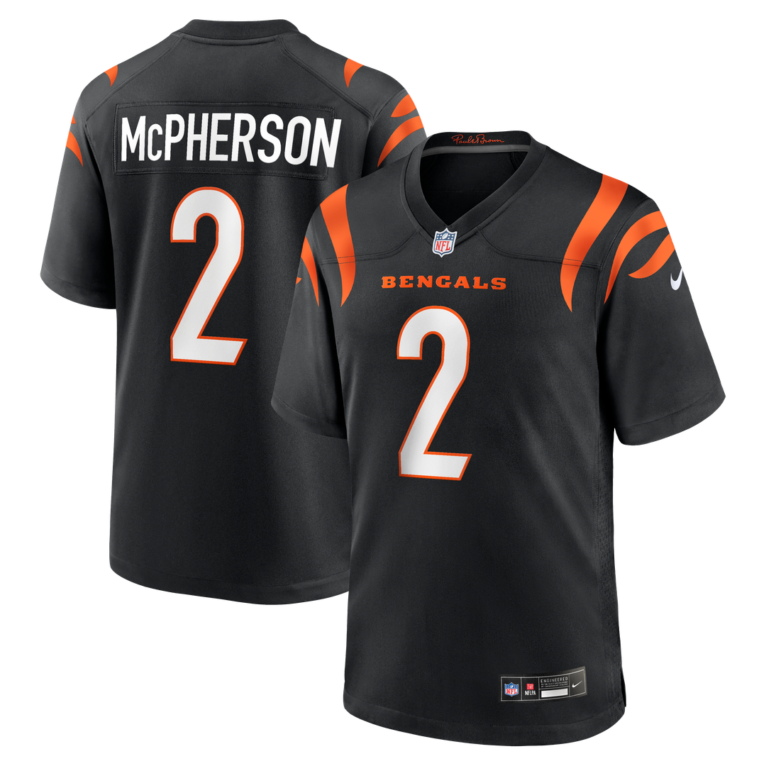 Evan McPherson Cincinnati Bengals Nike Game Official Jersey - Black