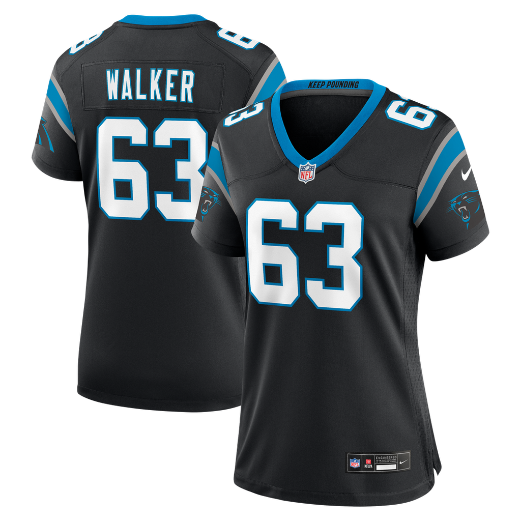 Rasheed Walker Carolina Panthers Nike Women's Team Game Official Jersey -  Black