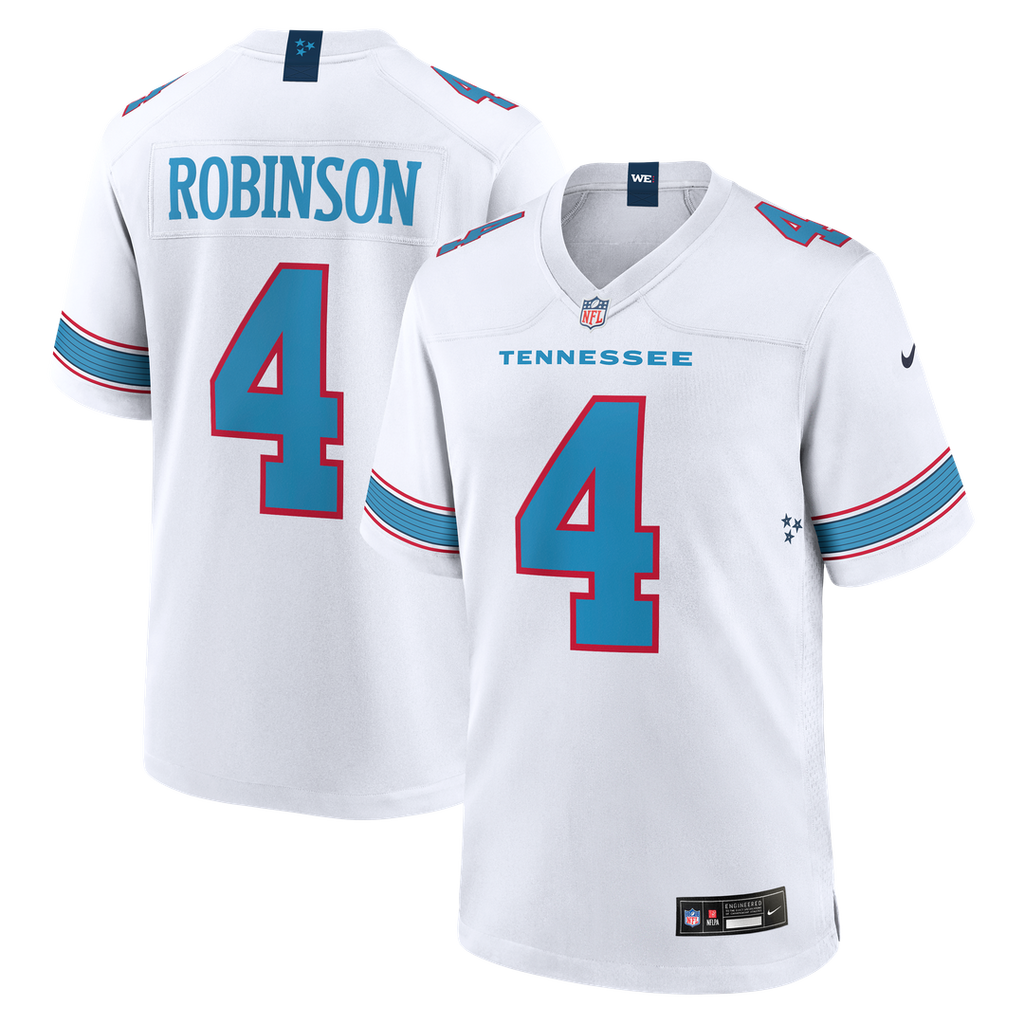 Wan'Dale Robinson Tennessee Titans Nike Game Official Jersey - White