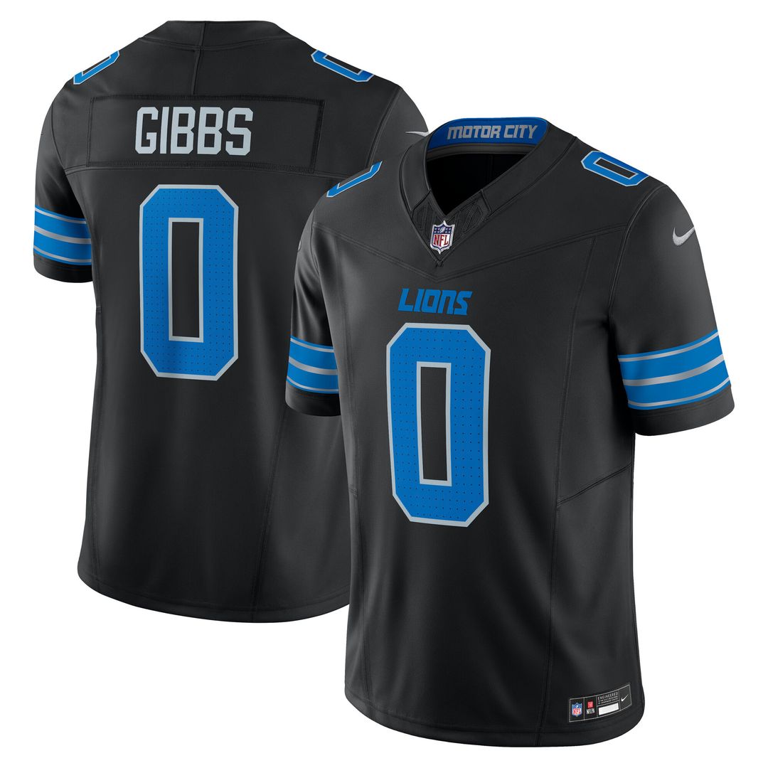 Jahmyr Gibbs Detroit Lions Nike 2nd Alternate Vapor F.U.S.E. Limited Official Jersey - Black