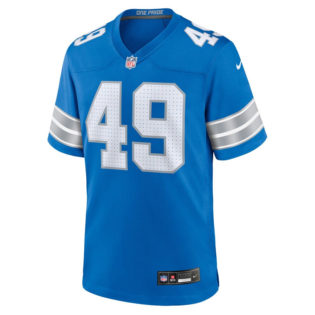 Hogan Hatten Detroit Lions Nike Game Jersey - Blue