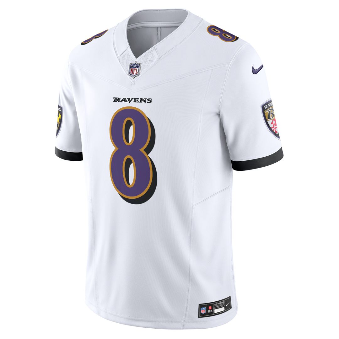 Lamar Jackson Baltimore Ravens Nike Vapor F.U.S.E. Limited Official Jersey - White