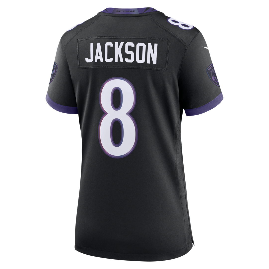 Lamar Jackson Baltimore Ravens Nike Women's Alternate Game Official Jersey - Black