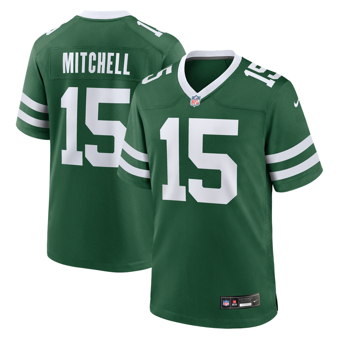 Adonai Mitchell New York Jets Nike Team  Game Official Jersey - Legacy Green