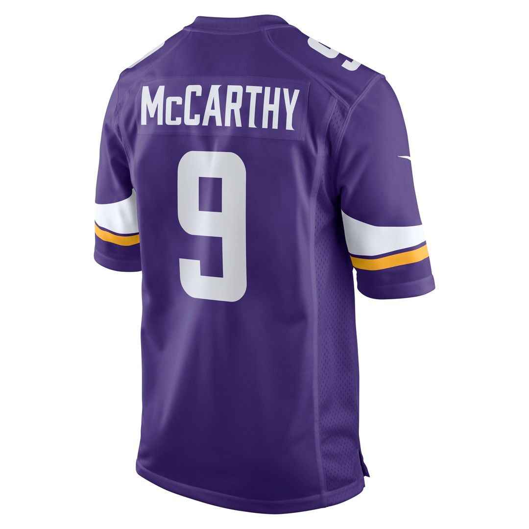 J.J. McCarthy Minnesota Vikings Nike  Player Game Official Jersey - Purple