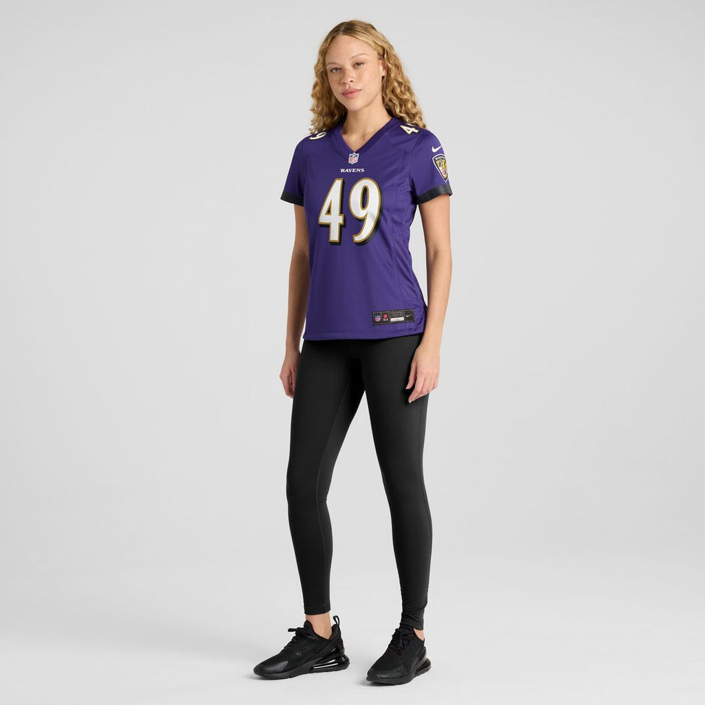 Jay Higgins IV Baltimore Ravens Nike Women's Team Game Official Jersey -  Purple