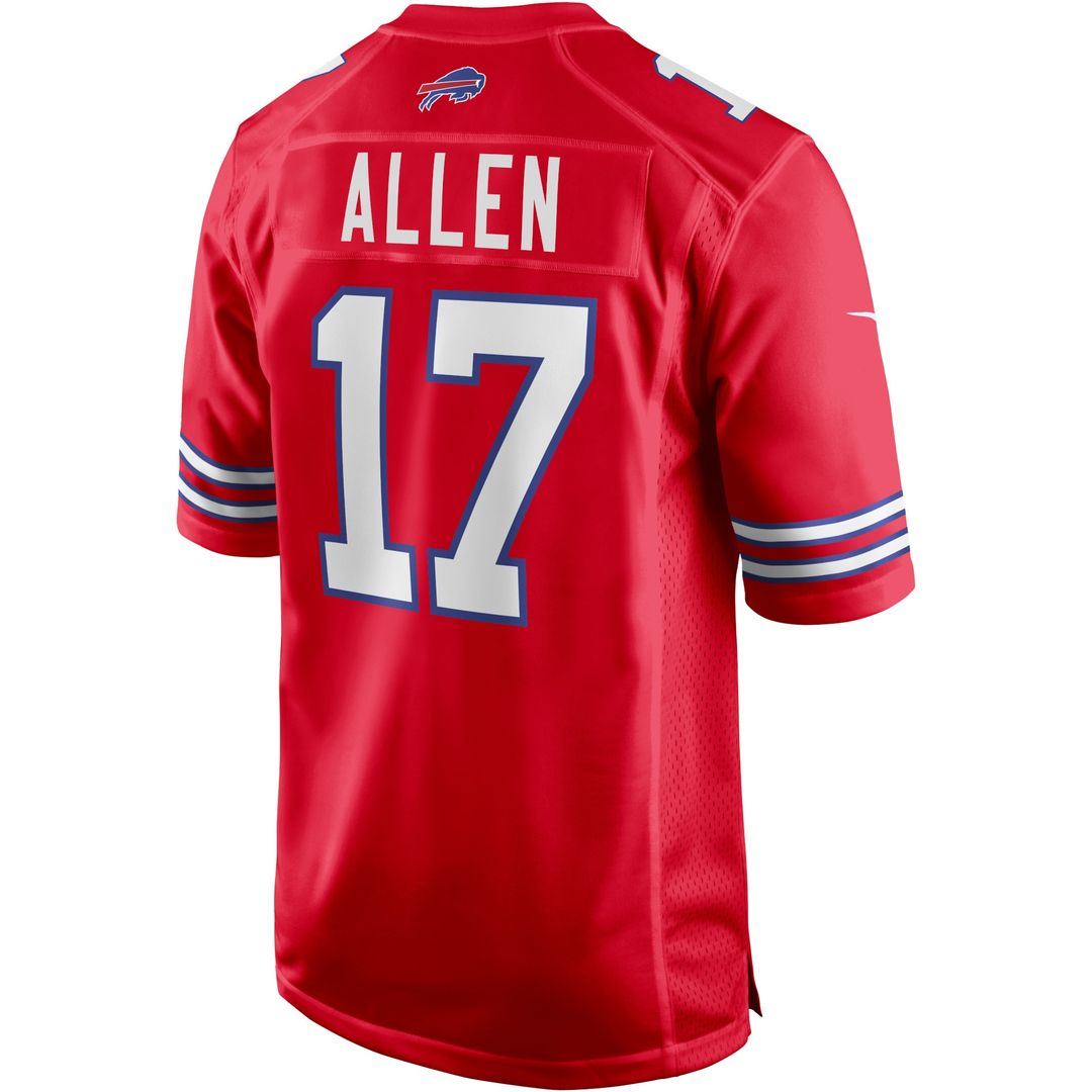 Josh Allen Buffalo Bills Nike Alternate Game Player Official Jersey - Red