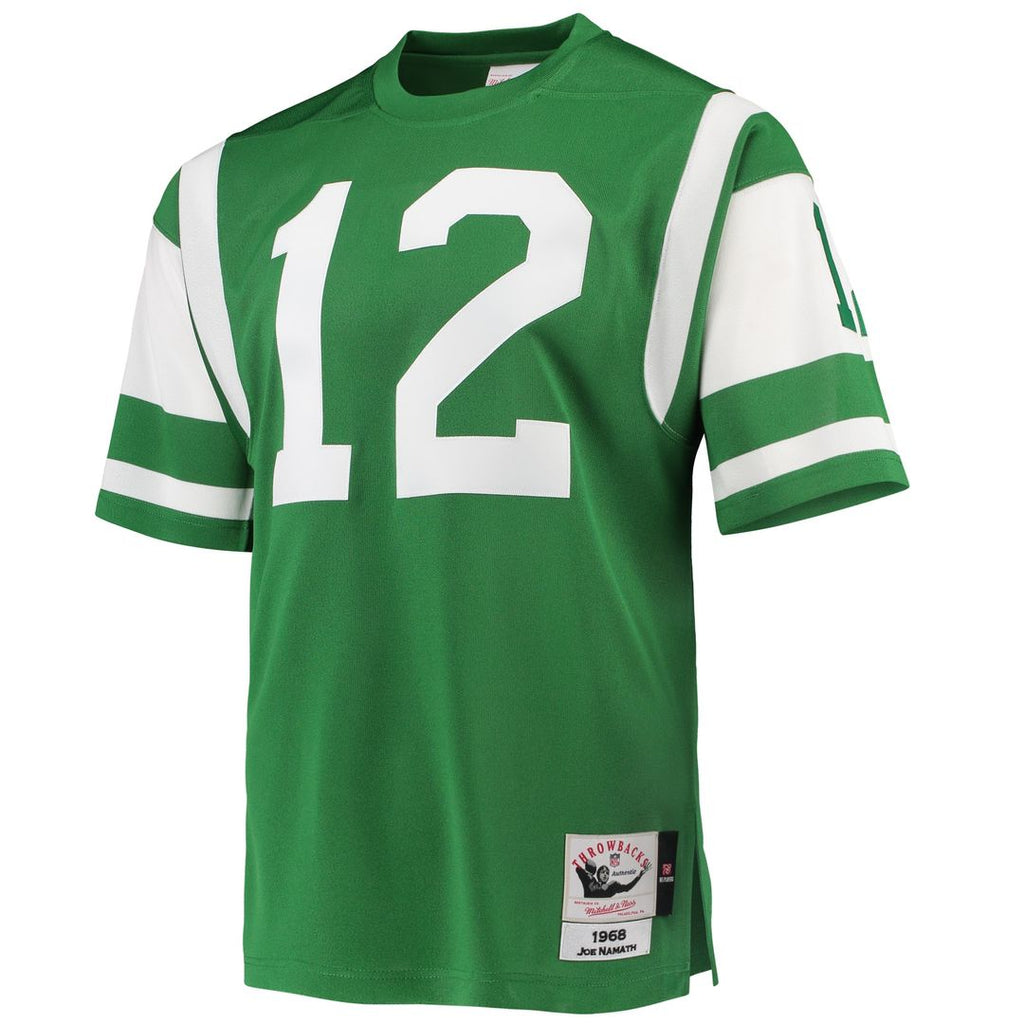 Joe Namath New York Jets 1968 Mitchell & Ness Authentic Throwback Retired Player Official Jersey - Green