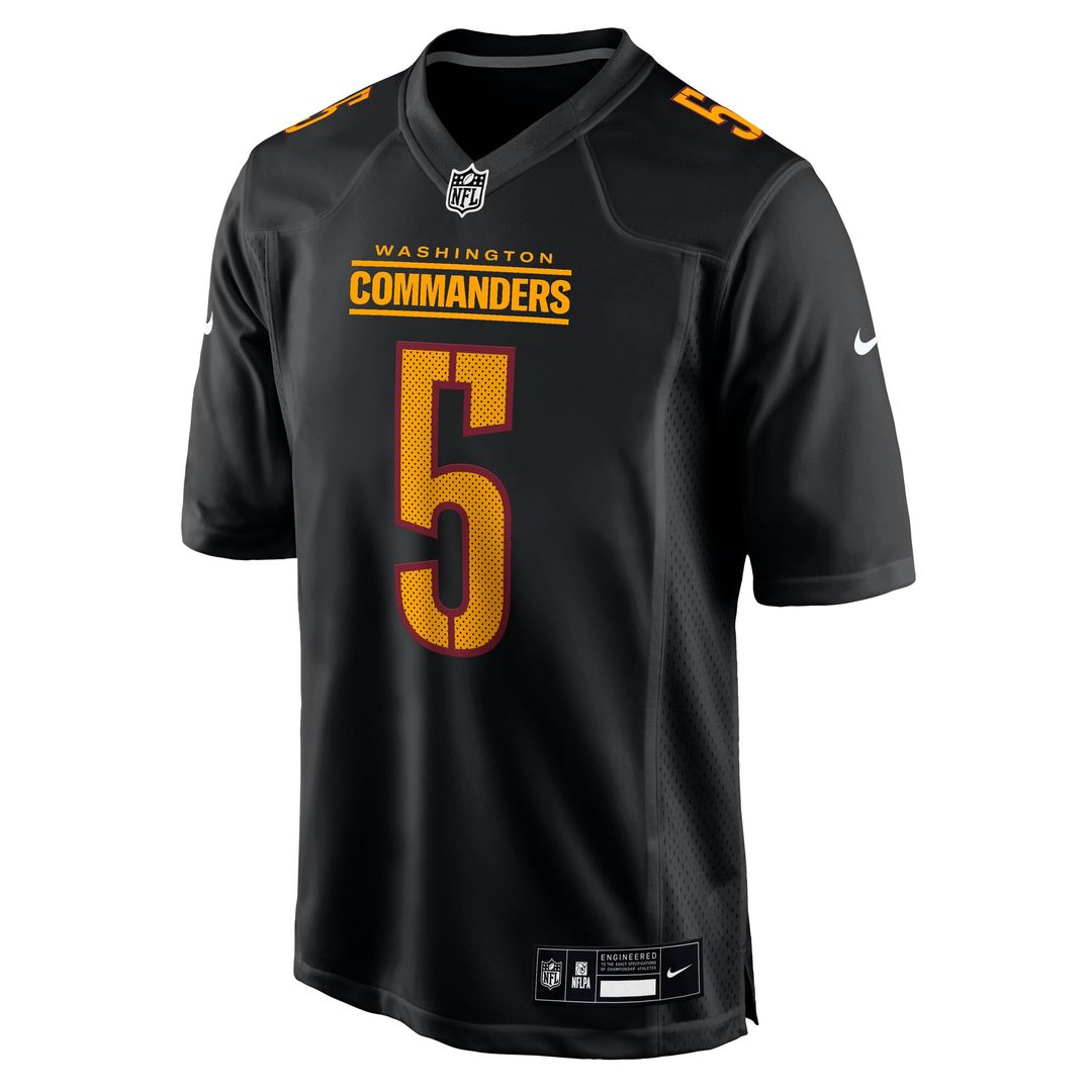 Jayden Daniels Washington Commanders Nike Fashion Official Jersey - Carbon Black