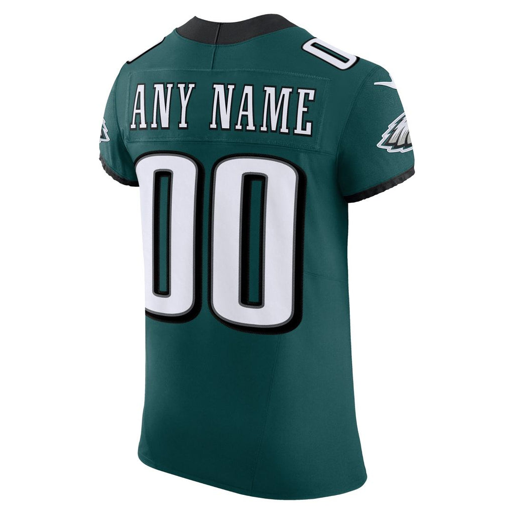 Philadelphia Eagles Nike Alternate Vapor F.U.S.E. Elite Custom Jersey - Black