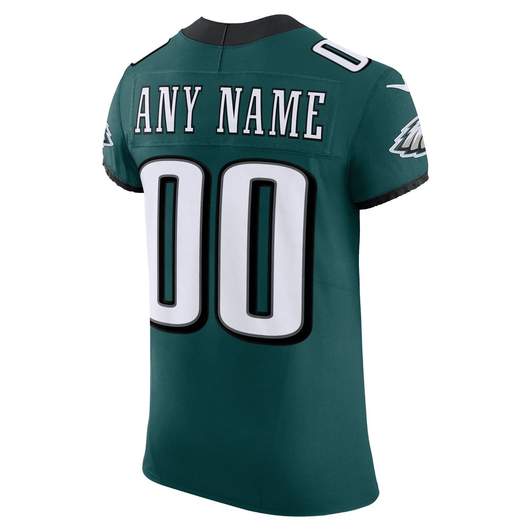 Philadelphia Eagles Nike Alternate Vapor F.U.S.E. Elite Custom Jersey - Black