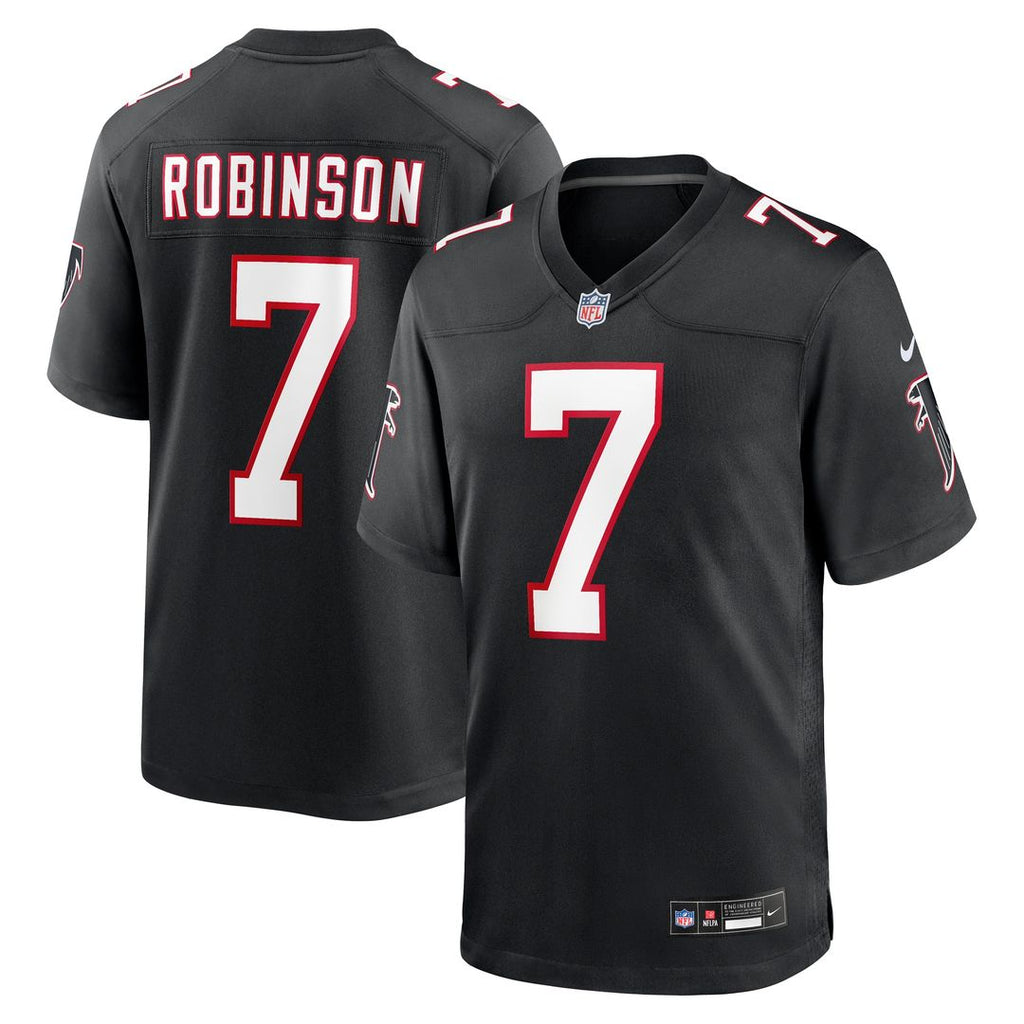 Bijan Robinson Atlanta Falcons Nike  Throwback Game Official Jersey - Black