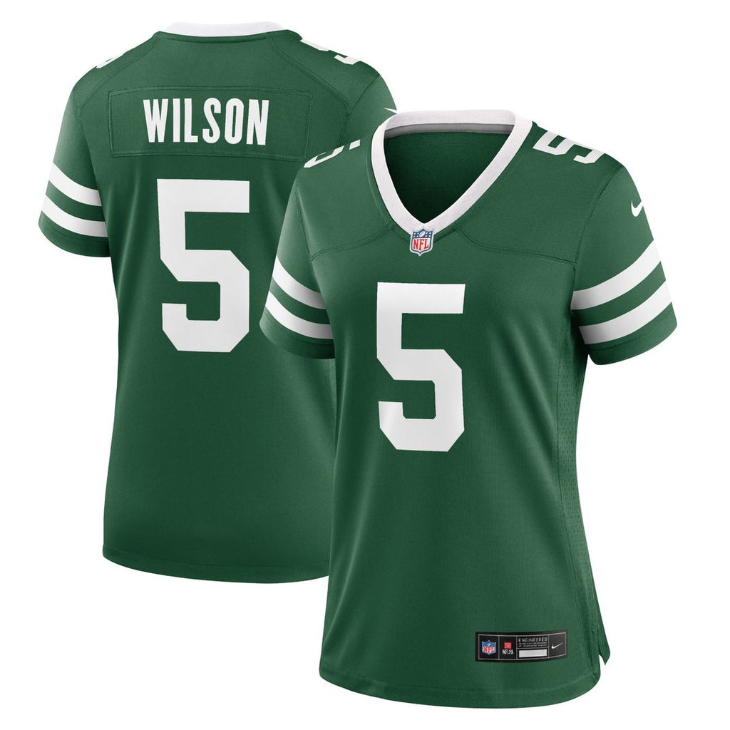 Garrett Wilson New York Jets Nike Women's Game Official Jersey - Legacy Green