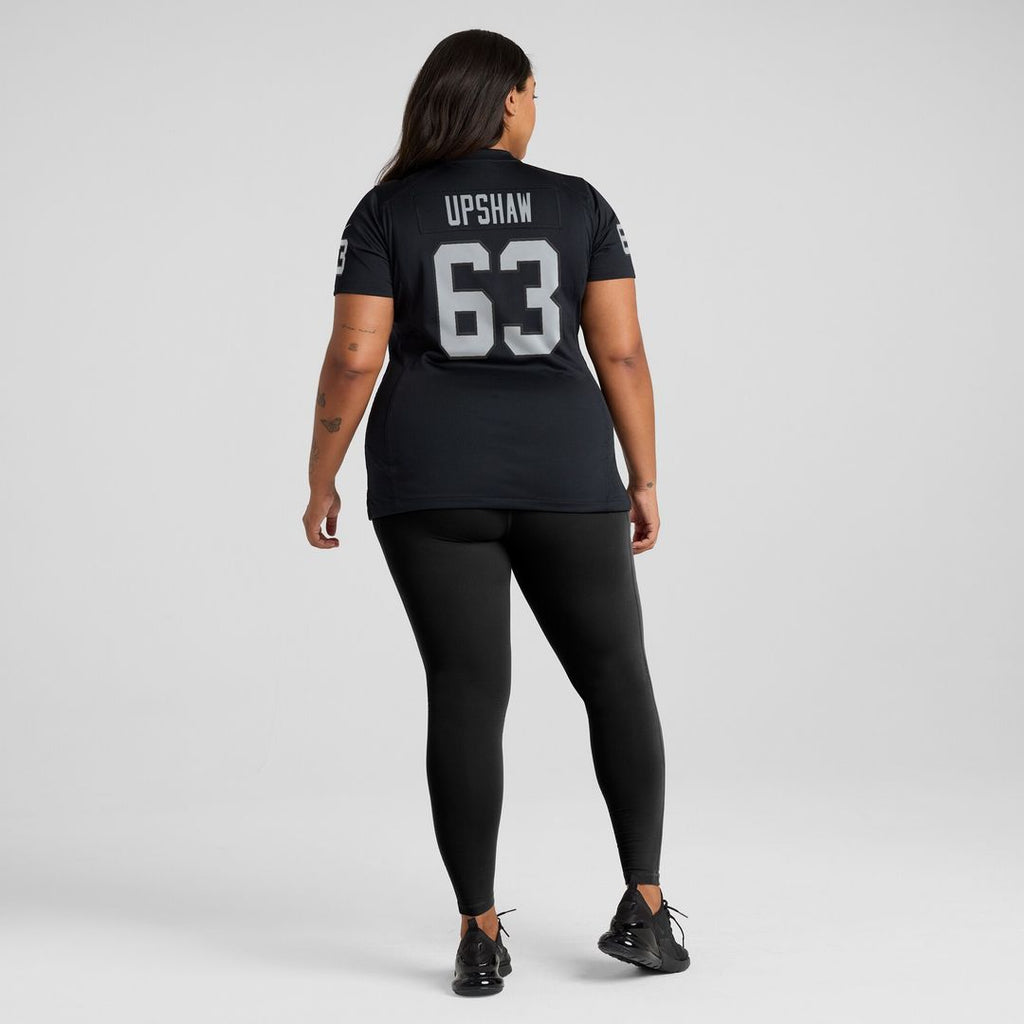 Gene Upshaw Las Vegas Raiders Nike Women's Game Retired Player Official Jersey - Black