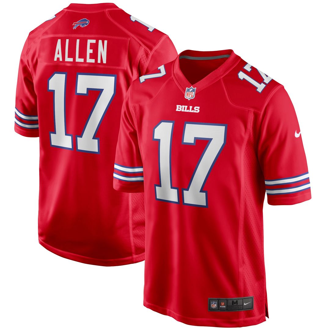 Josh Allen Buffalo Bills Nike Alternate Game Player Official Jersey - Red