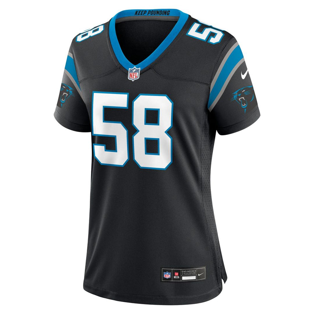 Thomas Davis Sr. Carolina Panthers Nike Women's Team Retired Game Official Jersey -  Black