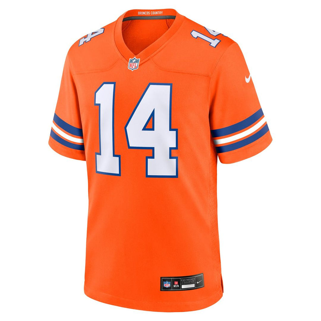 Courtland Sutton Denver Broncos Nike Alternate Game Official Jersey - Orange