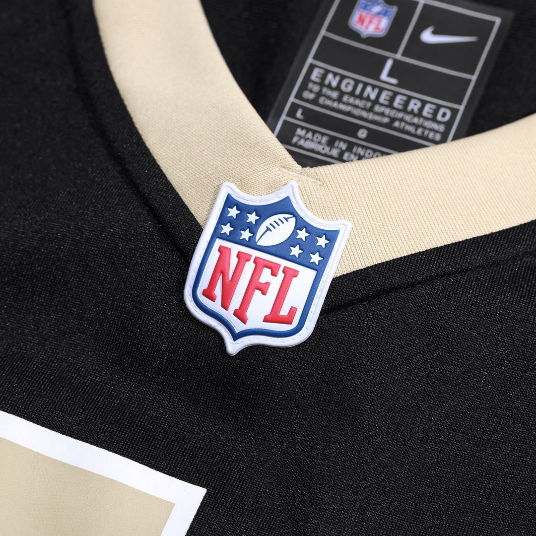 Tyler Shough New Orleans Saints Nike Game Official Jersey - Black
