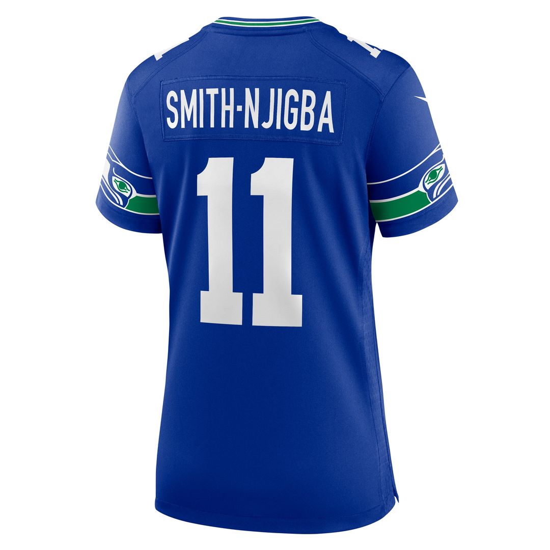 Jaxon Smith-Njigba Seattle Seahawks Nike Women's Throwback Player Game Official Jersey - Royal