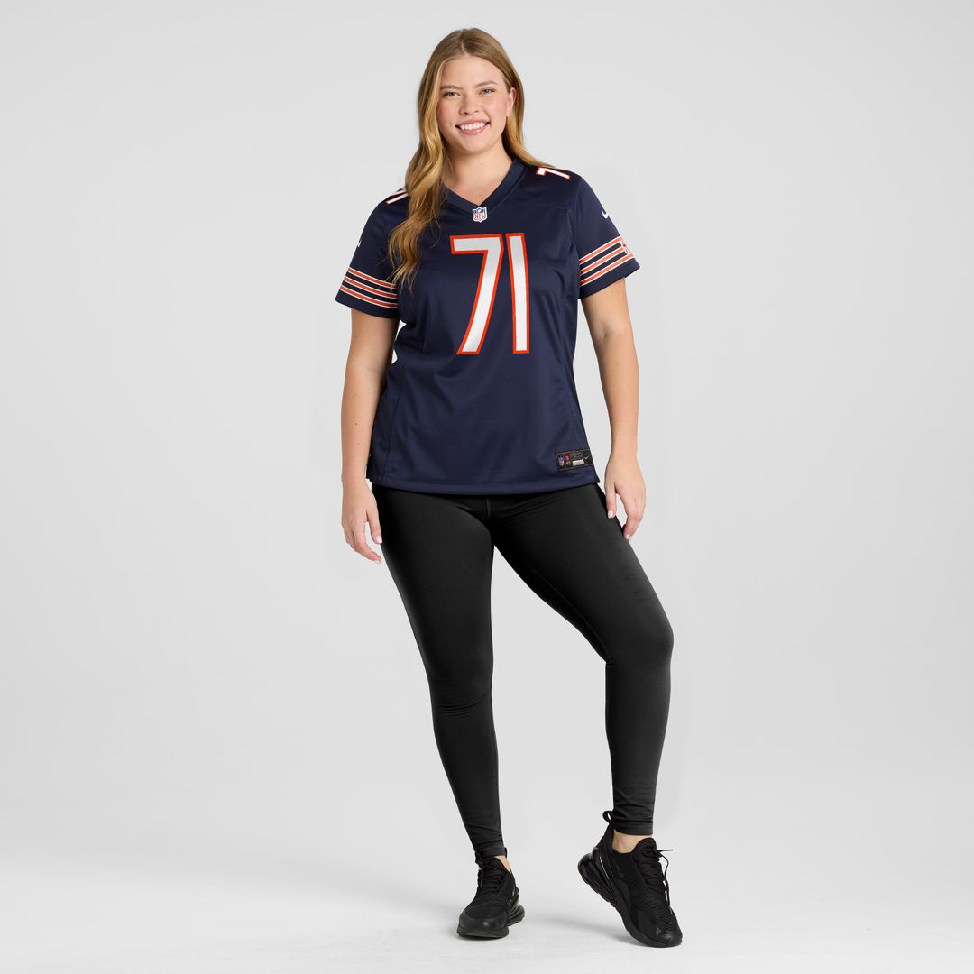 Jedrick Wills Jr. Chicago Bears Nike Women's Team Game Jersey - Navy