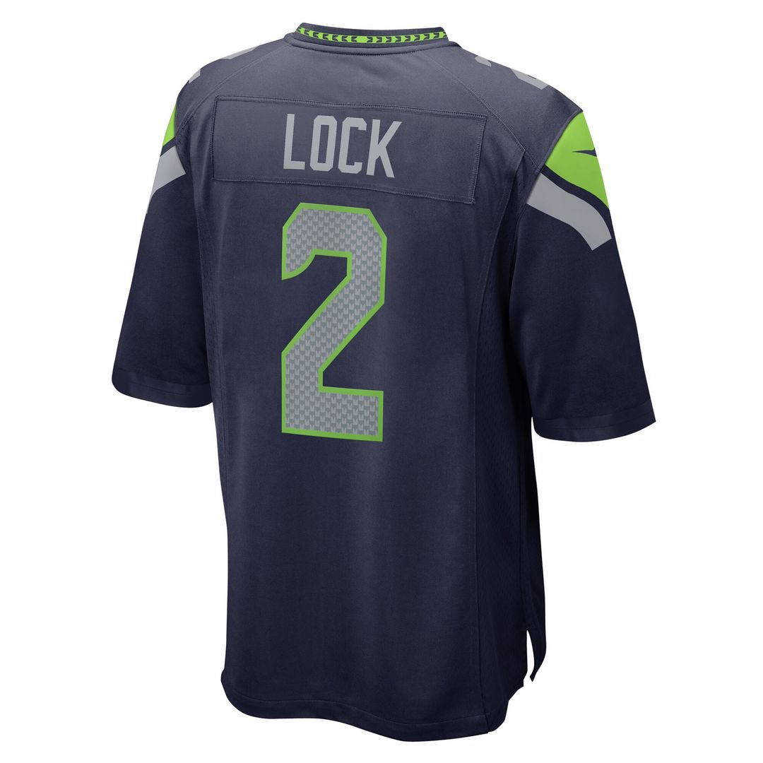 Drew Lock Seattle Seahawks Nike Team Game Jersey - College Navy