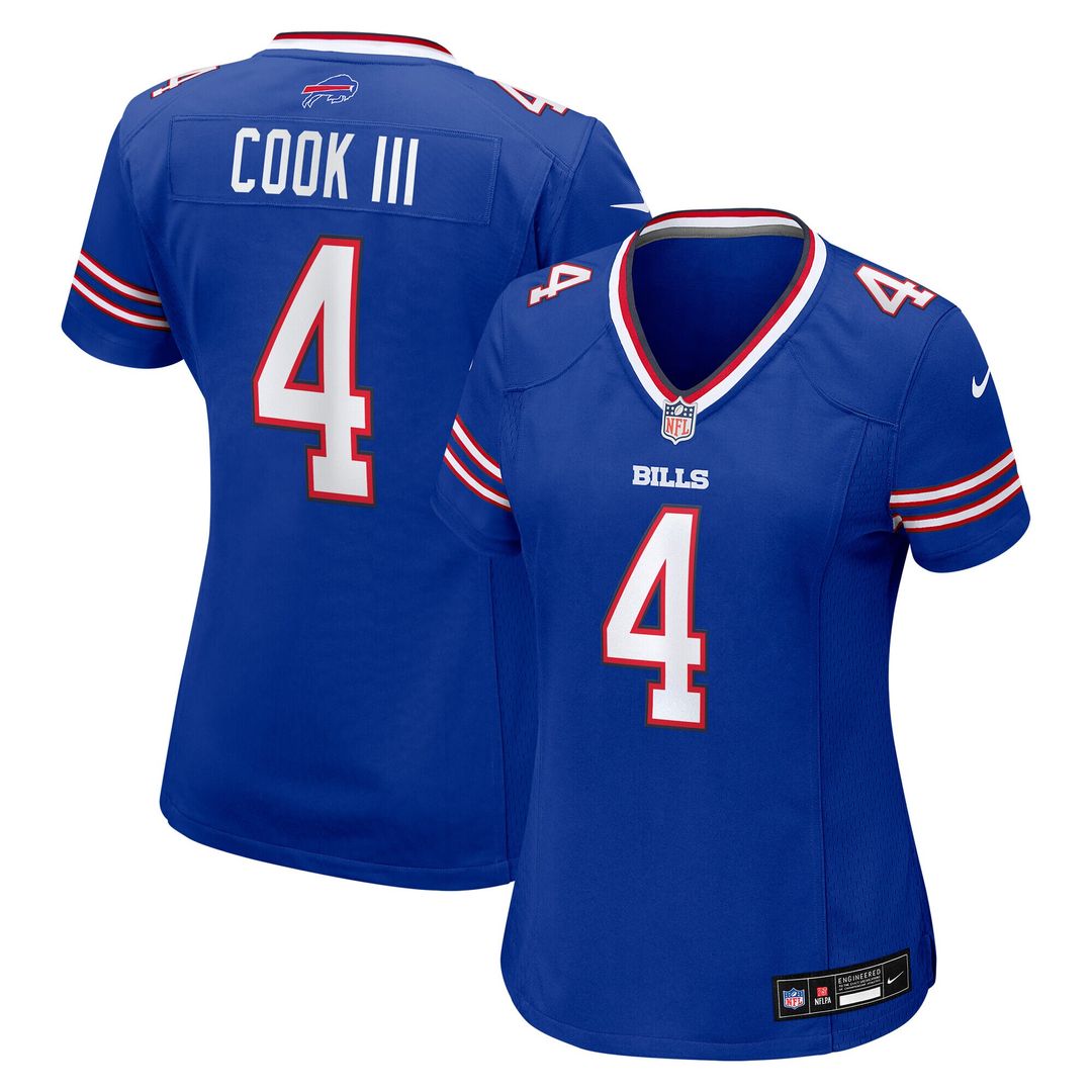 James Cook III Buffalo Bills Nike Women's Team Game Official Jersey - Royal