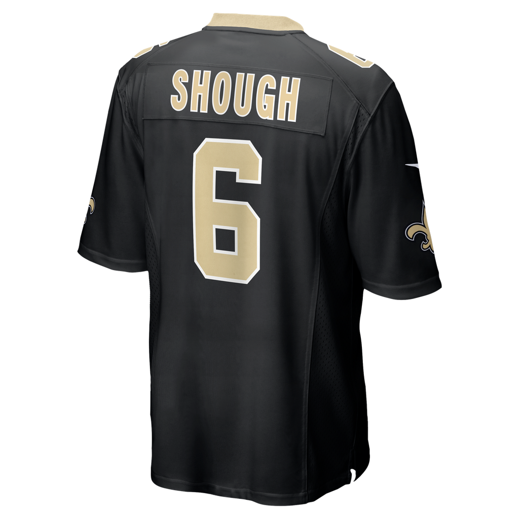 Tyler Shough New Orleans Saints Nike Game Official Jersey - Black