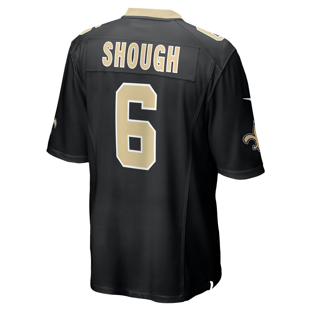 Tyler Shough New Orleans Saints Nike Game Official Jersey - Black