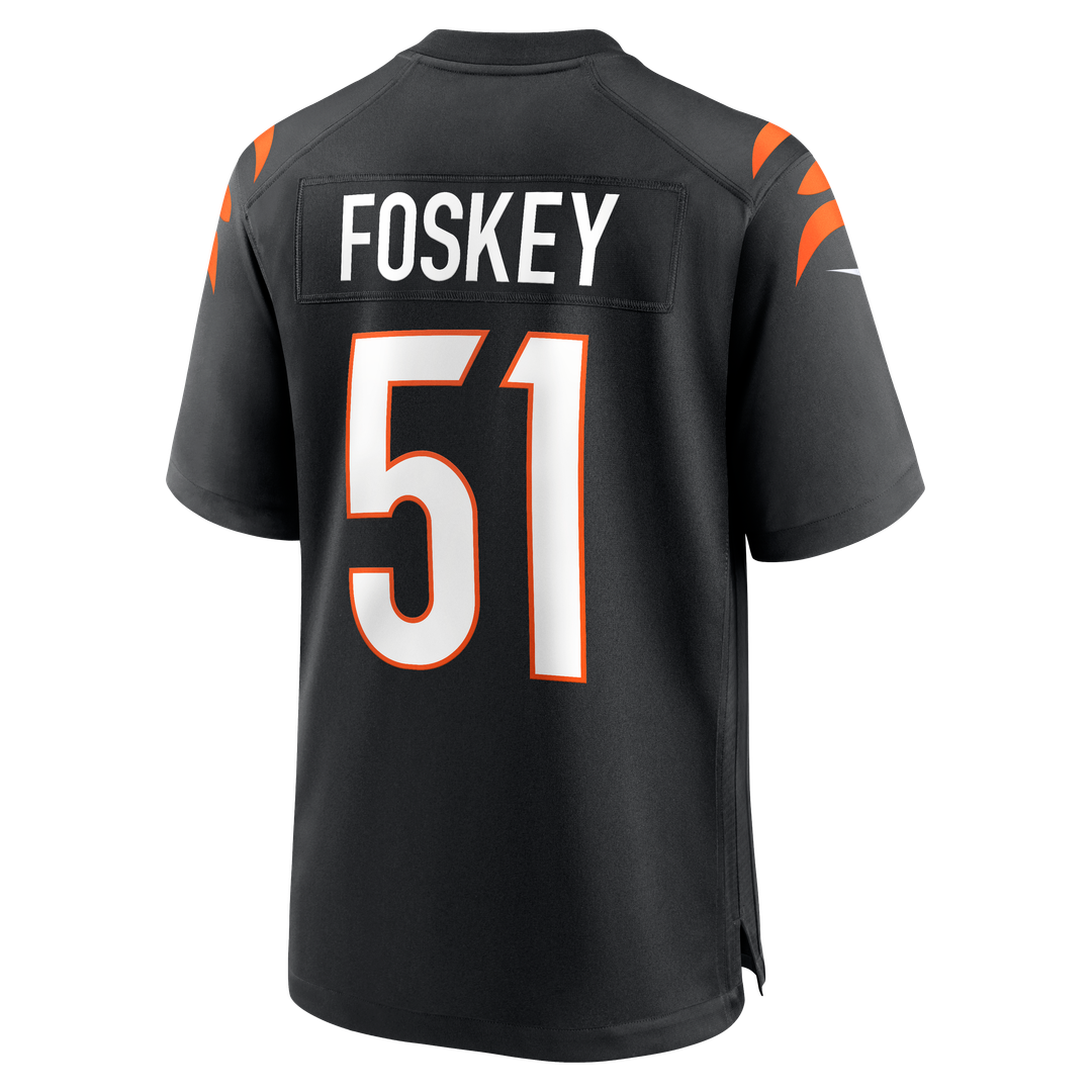 Isaiah Foskey Cincinnati Bengals Nike Team Game Official Jersey -  Black