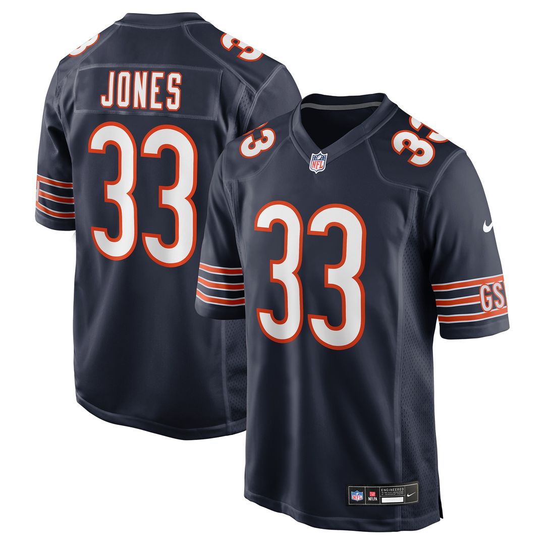 Jaylon Jones Chicago Bears Nike Team Game Official Jersey -  Navy