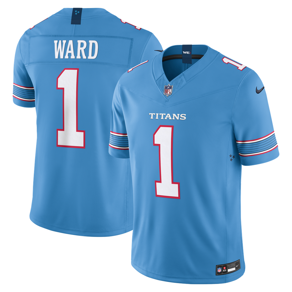 Cameron Ward Tennessee Titans Nike Vapor F.U.S.E. Stitched Limited Official Jersey - Light Blue