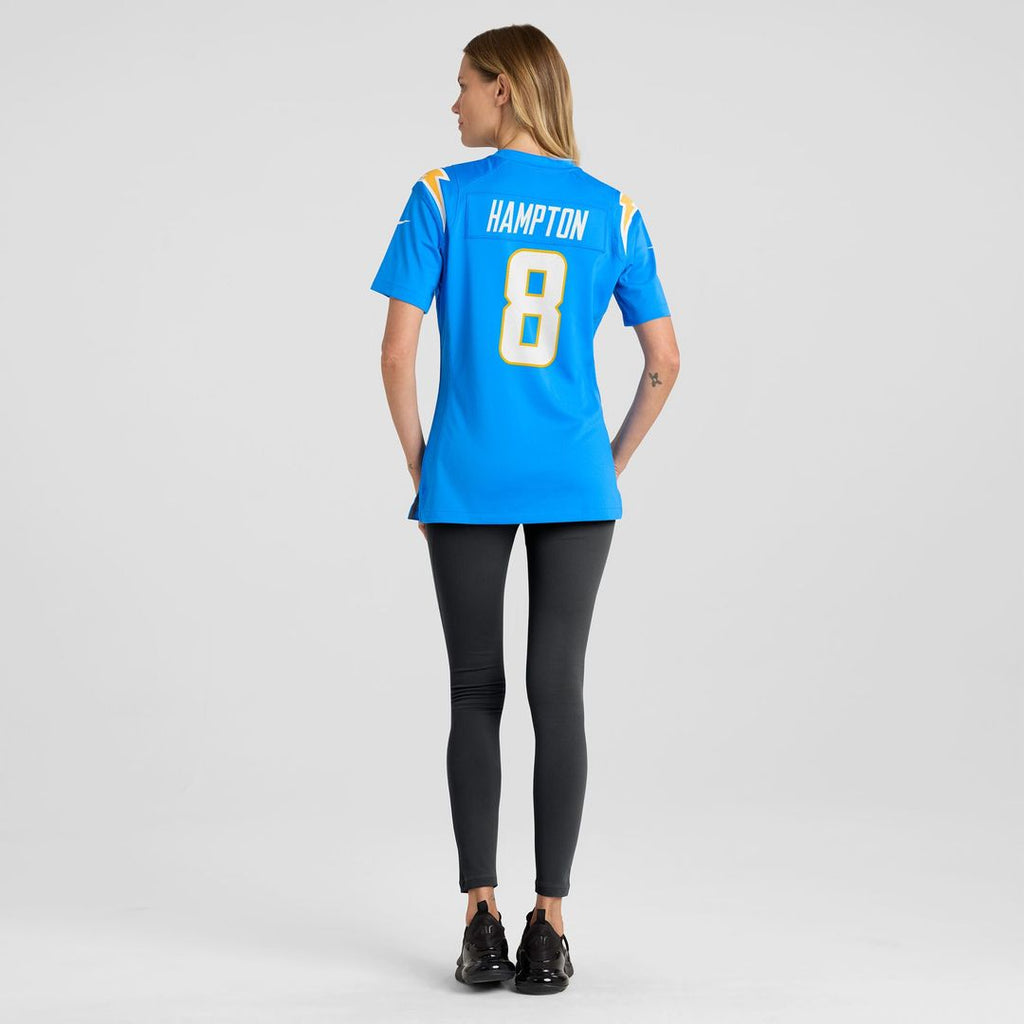 Omarion Hampton Los Angeles Chargers Nike Women's Team Game Official Jersey -  Powder Blue