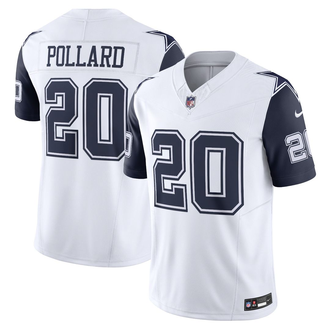 Tony Pollard Dallas Cowboys Nike Vapor F.U.S.E. Limited Official Jersey - White