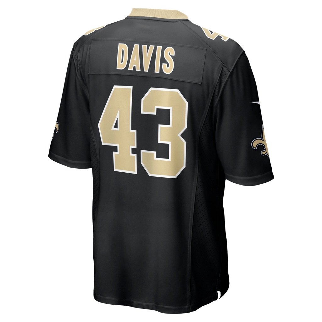 Michael Davis New Orleans Saints Nike Team Game Official Jersey -  Black