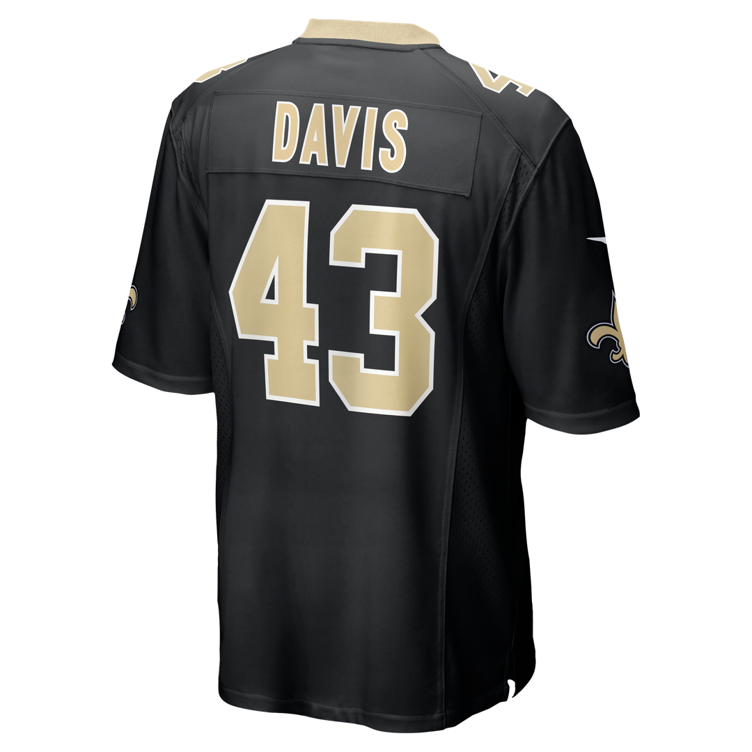 Michael Davis New Orleans Saints Nike Team Game Official Jersey -  Black